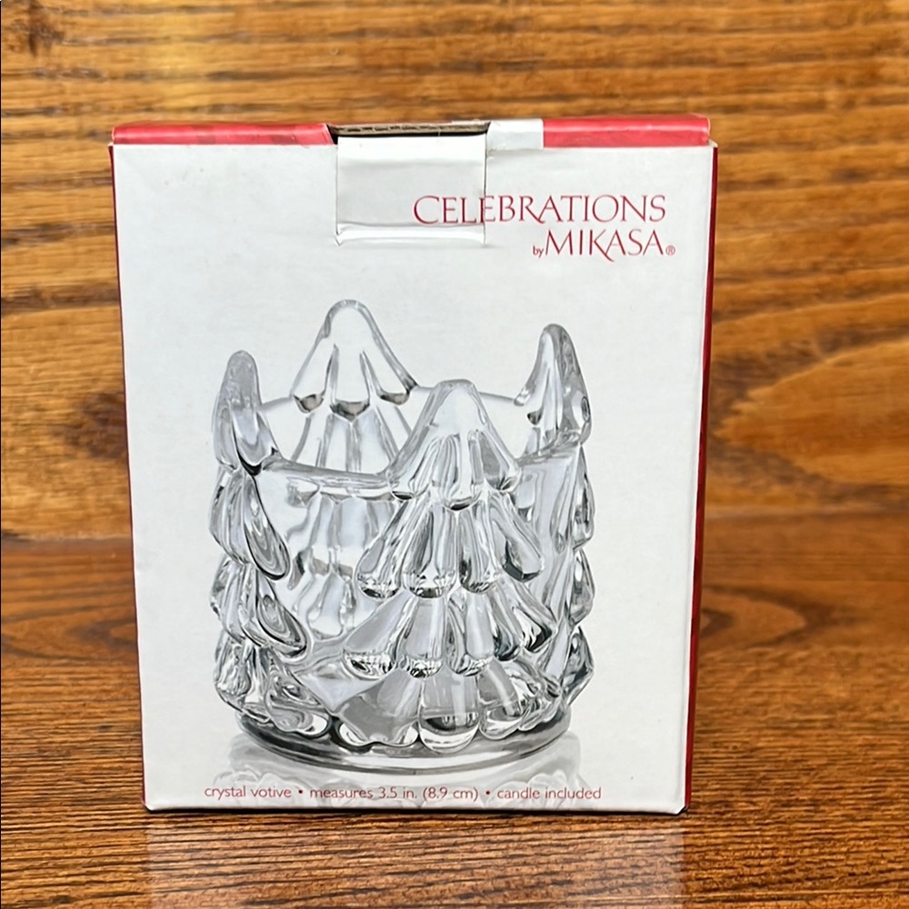 Celebrations by MIKASA Rejoice Collection Christmas Tree Crystal Votive
